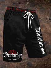 Herren Shorts mit Deutschem Zäh-und Standhaft-Print zartstils